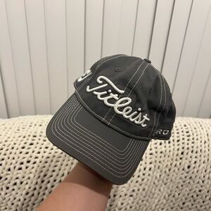 Titleist Dark Gray Cap with White Stitching